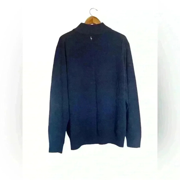 Set of 2 TailorByrd 1/4 Zip Washable Wool Blue Men’s Sweaters Size XL Royal/Navy - Picture 11 of 16